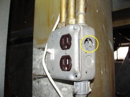 electrical box knockouts location|open knockouts in electrical panels.